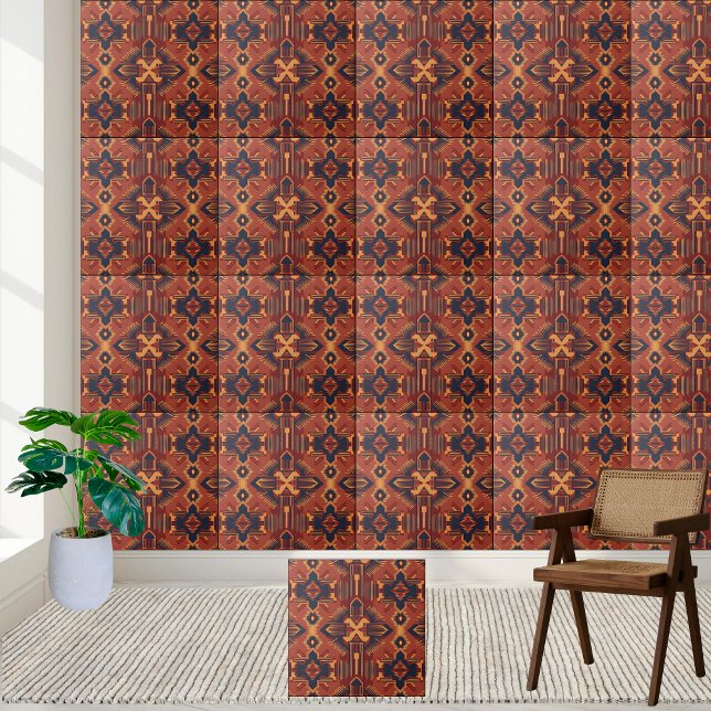 geometrische Muster Fliese (Geometric Tribal Pattern Tile)