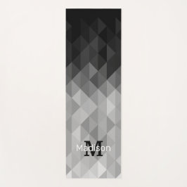 geometrische Muster für graue Dreiecke Yogamatte