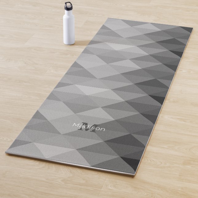 geometrische Muster für graue Dreiecke Yogamatte (Beispiel)