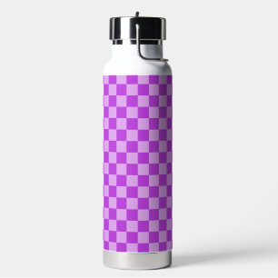 Geometrische Muster in Lila und Helllila Trinkflasche