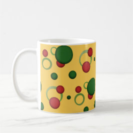 Geometrische Muster Punkte Kreise für jede Farbe Tasse