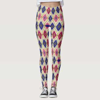 Geometrische Muster: Traditionelle Textile Illustr Leggings