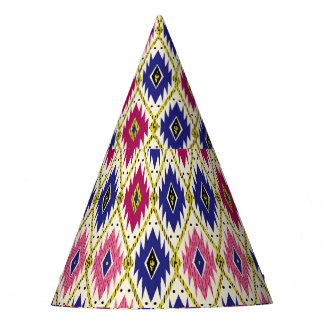 Geometrische Muster: Traditionelle Textile Illustr Partyhütchen
