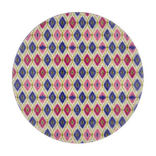 Geometrische Muster: Traditionelle Textile Illustr Schneidebrett