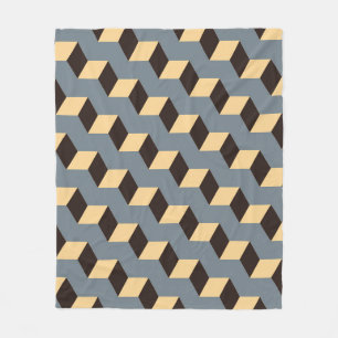 geometrische nahtlose Kachel mit kubischer Treppe  Fleecedecke