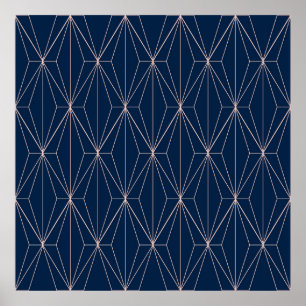 Geometrische nahtlose Muster. Abstrakte geometrisc Poster