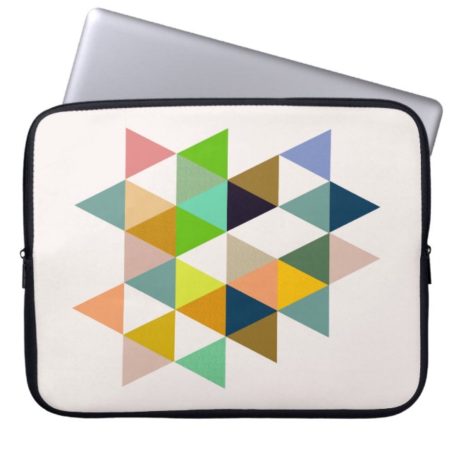 Geometrische Nr. 742 Laptopschutzhülle (Vorderseite)