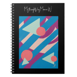 Geometrische Ölformen Vintage Palette Notizblock