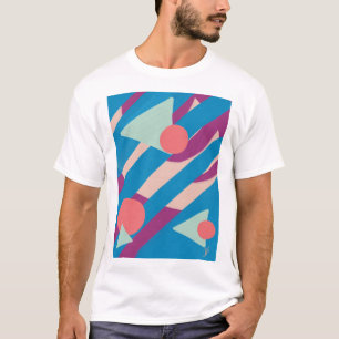 Geometrische Ölformen Vintage Palette T-Shirt