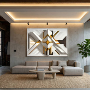 Geometrische Opulenz Leinwanddruck