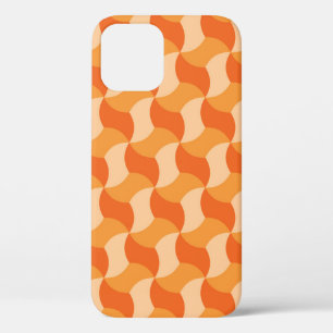 Geometrische Orangenschatte: Abstrakte Streifen Case-Mate iPhone Hülle