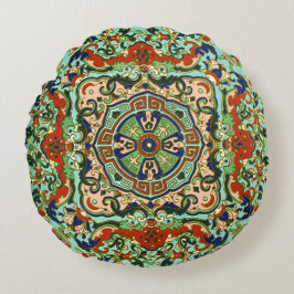 Geometrische orientalische Entwurfs-Kissen Rundes Kissen