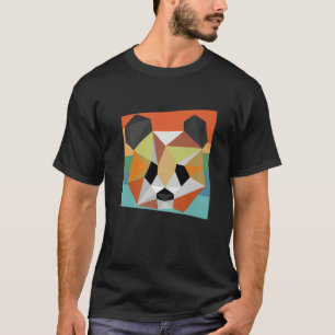 Geometrische Panda Lover Geometrie Panda Designs T-Shirt