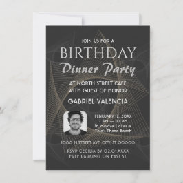 Geometrische Party Einladung zum Geburtstag