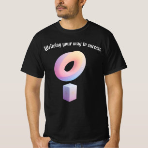 Geometrische Pastelstruktur T-Shirt