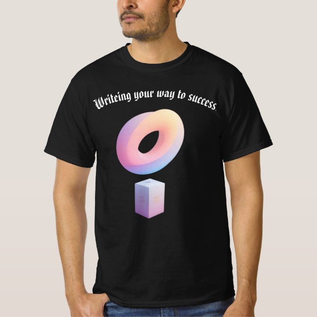 Geometrische Pastelstruktur T-Shirt (Vorderseite)