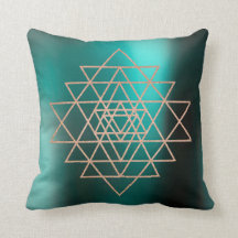 Geometrische Pfirsichrosa-Rose-Gold-Dreiecke Aquam
