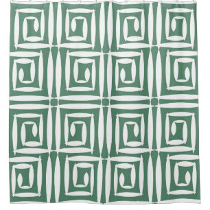 Geometrische Polygone Vintag Nahtlos Muster Duschvorhang