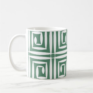 Geometrische Polygone Vintag Nahtlos Muster Kaffeetasse