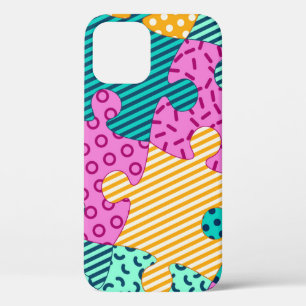 Geometrische Puzzles: Memphis-Banner. Case-Mate iPhone Hülle