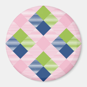 Geometrische Quadrat-Abstraktion 18 Magnet