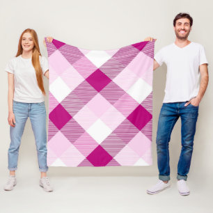 Geometrische Quadratabstraktion 17 Fleecedecke