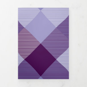 Geometrische Quadratabstraktion 4 Dreifach Gefaltete Urlaubskarte