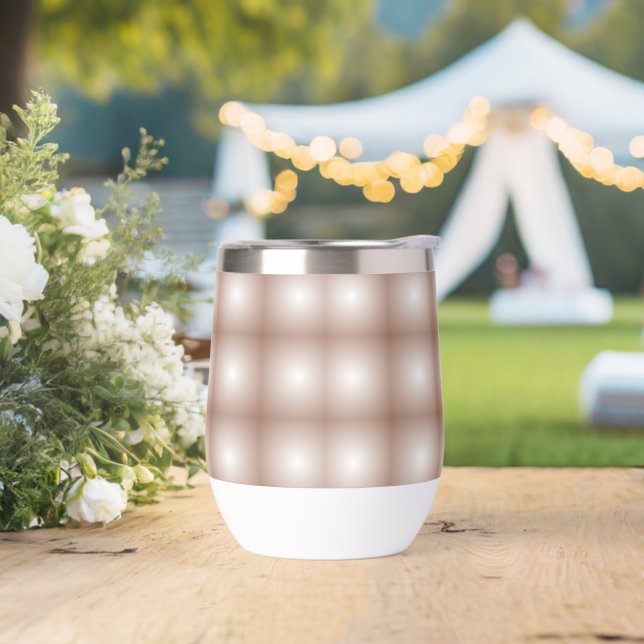 Geometrische Quadrate mit Mocha Mousse Gradient Wh (Hochzeit)