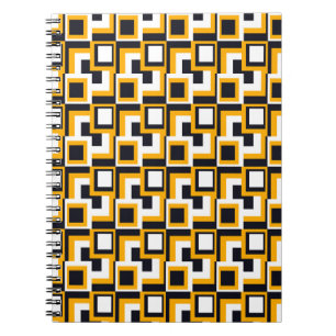 Geometrische Quadrate: Nahtloses Drucken Notizblock