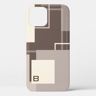 Geometrische Quadrate - Schokolade und Creme Case-Mate iPhone Hülle