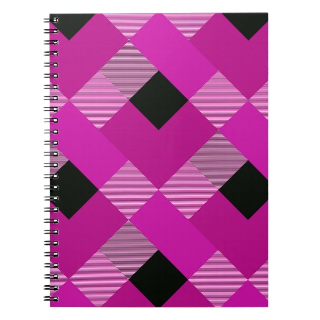 Geometrische quadratische Abstraktion 13 Notizblock (Vorderseite)