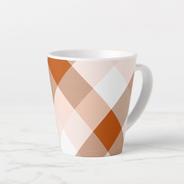 Geometrische quadratische Abstraktion 16 Milchtasse (Rechte Ecke)