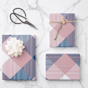 Geometrische quadratische Abstraktion 1 Geschenkpapier Set