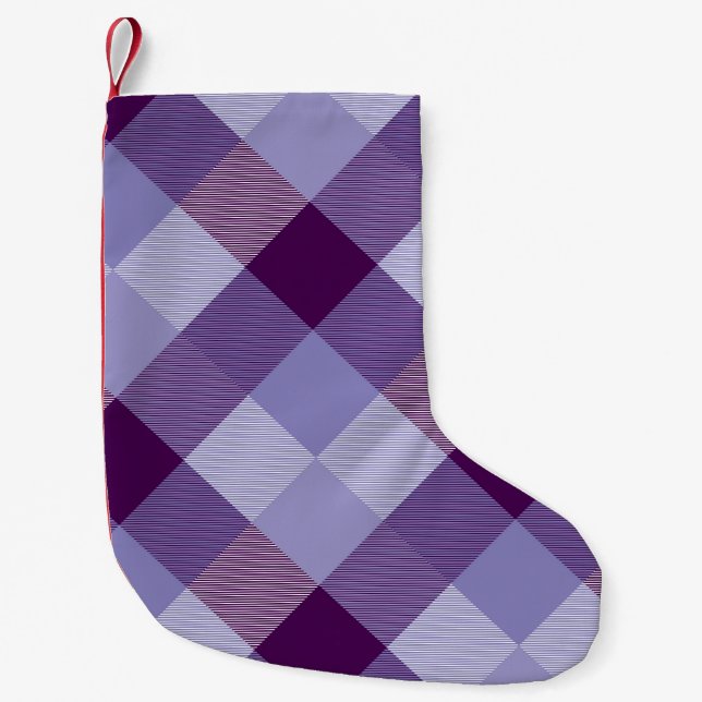 Geometrische quadratische Abstraktion 4 Kleiner Weihnachtsstrumpf (Vorderseite)