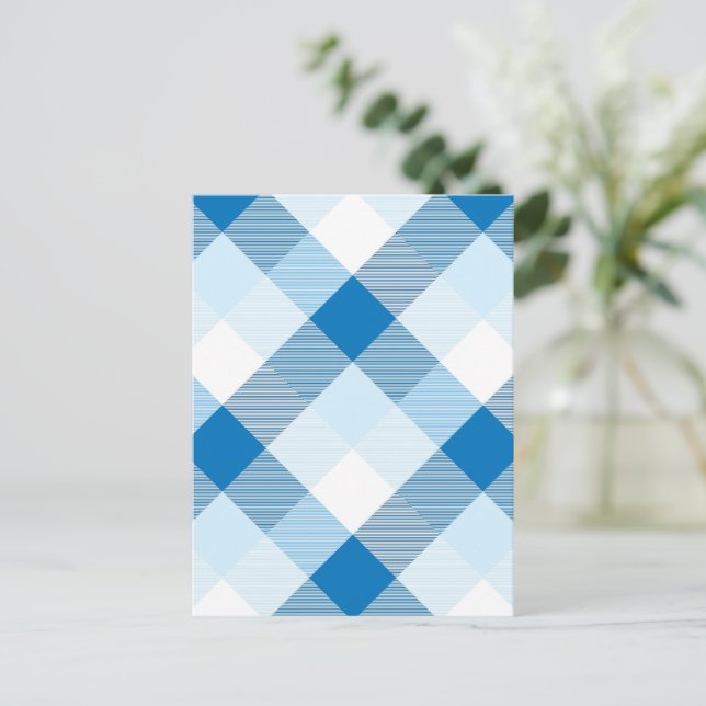 Geometrische quadratische Abstraktion 6 Postkarte (Stehend Vorderseite)