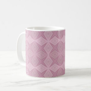 Geometrische rauchige Flieder Art Deco Kaffeetasse