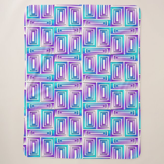 geometrische Rechteckdecke Sherpadecke (Vorderseite)