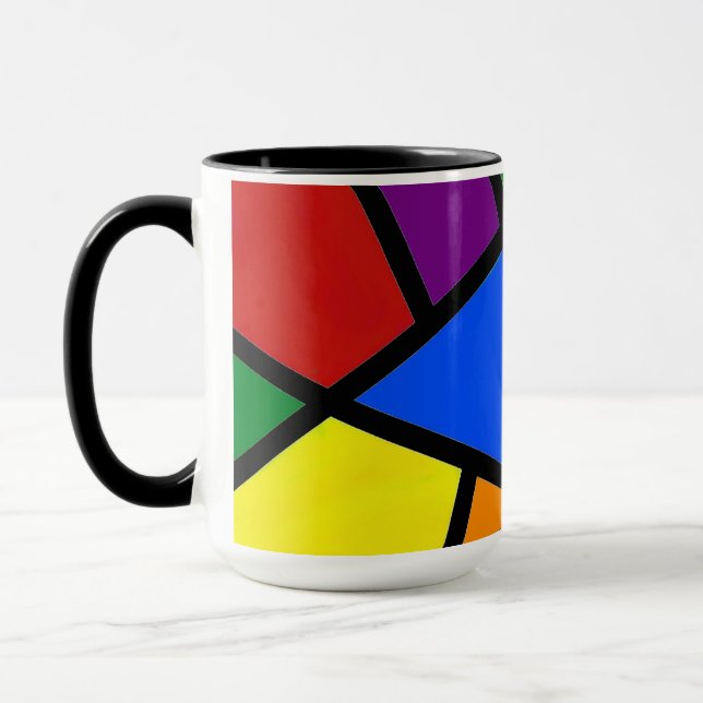 Geometrische RegenbogenTasse Tasse (Links)