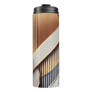 Geometrische Reisemugge für Gold und Marmor Thermosbecher