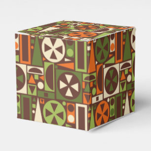Geometrische Retro 50er Mitte- des Geschenkschachtel