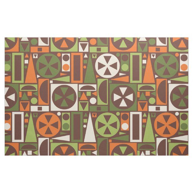 Geometrische Retro 50er Mitte- des Stoff (Fat Quarter (45,7 x 55,9 cm))