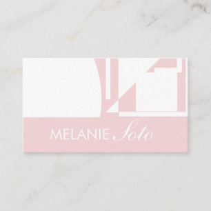 Geometrische rosa Icon-Salon-Make-up-Visitenkarte Visitenkarte