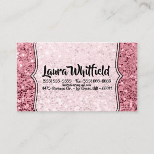 Geometrische Rose der Visitenkarte Gold Glitzer