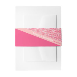 Geometrische Rose - Red Wedding Einladung Bly Band