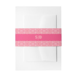 Geometrische Rose - Red Wedding Einladung Bly Band