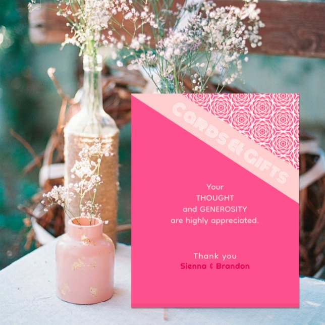 Geometrische Rose Rote Hochzeitkarten und Geschenk Sockelschild (Von Creator hochgeladen)