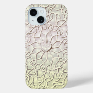 Geometrische Roségold-Herzmuster Case-Mate iPhone Hülle