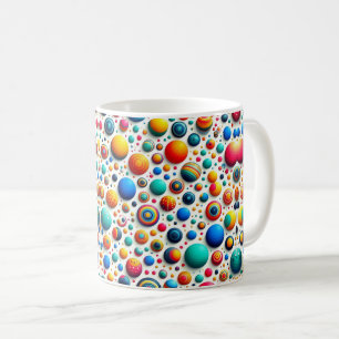 Geometrische Rückführung der abstrakten Punkte Kaffeetasse