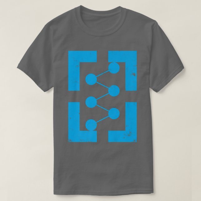 Geometrische Rundkreisbogengeometrie T-Shirt (Design vorne)