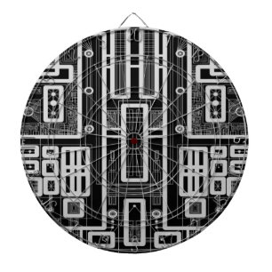 Geometrische Schalttafel Dartscheibe